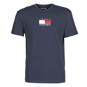 Vêtements Homme T-shirts manches courtes Tommy Jeans TJM SMALL FLAG TEE Marine