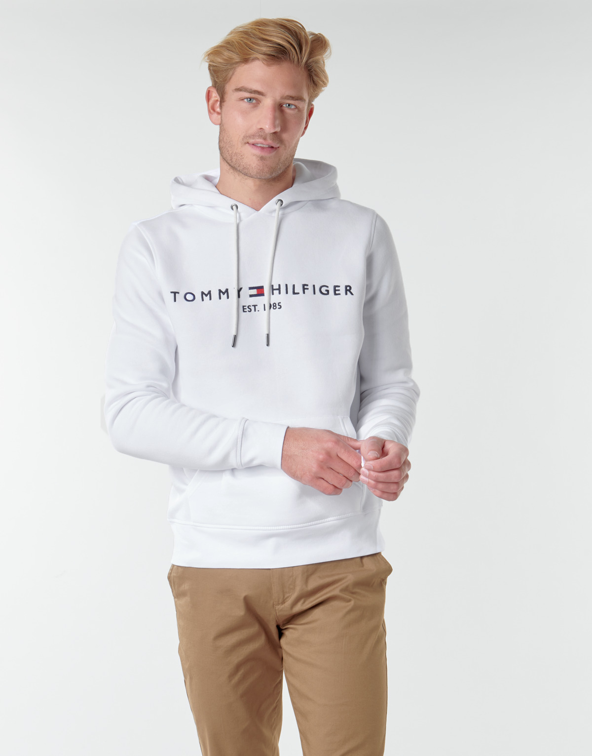 Vêtements Homme Sweats cki Tommy Hilfiger cki TOMMY LOGO HOODY Blanc