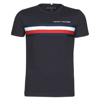 Vêtements Homme T-shirts manches courtes Tommy Hilfiger GLOBAL STRIPE TEE Marine
