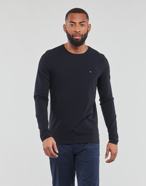 Vêtements Homme T-shirts manches longues Tommy Hilfiger STRETCH SLIM FIT LONG SLEEVE TEE Marine