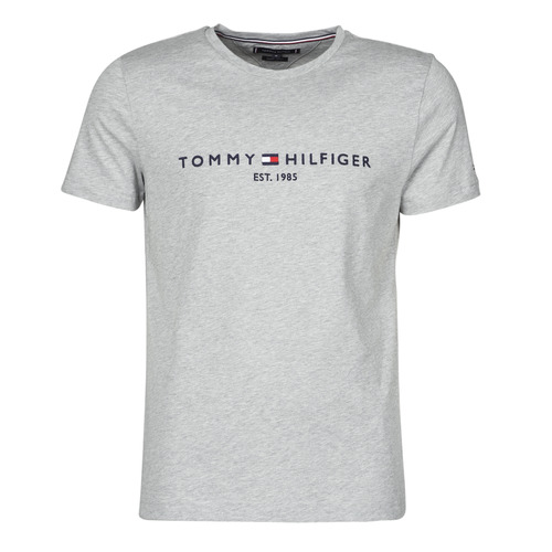 Tommy Hilfiger TOMMY LOGO TEE Gris - Vêtements T-shirts manches courtes  Homme 49,90 €