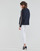 Vêtements Femme Pulls Tommy Hilfiger SIDE STRIPE MOCK-NK SWEATER LS Marine / Argent / Bordeaux