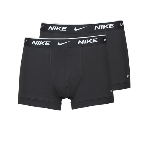 Sous-vêtements Homme Boxers Nike EVERYDAY COTTON STRETCH X2 Noir / Noir