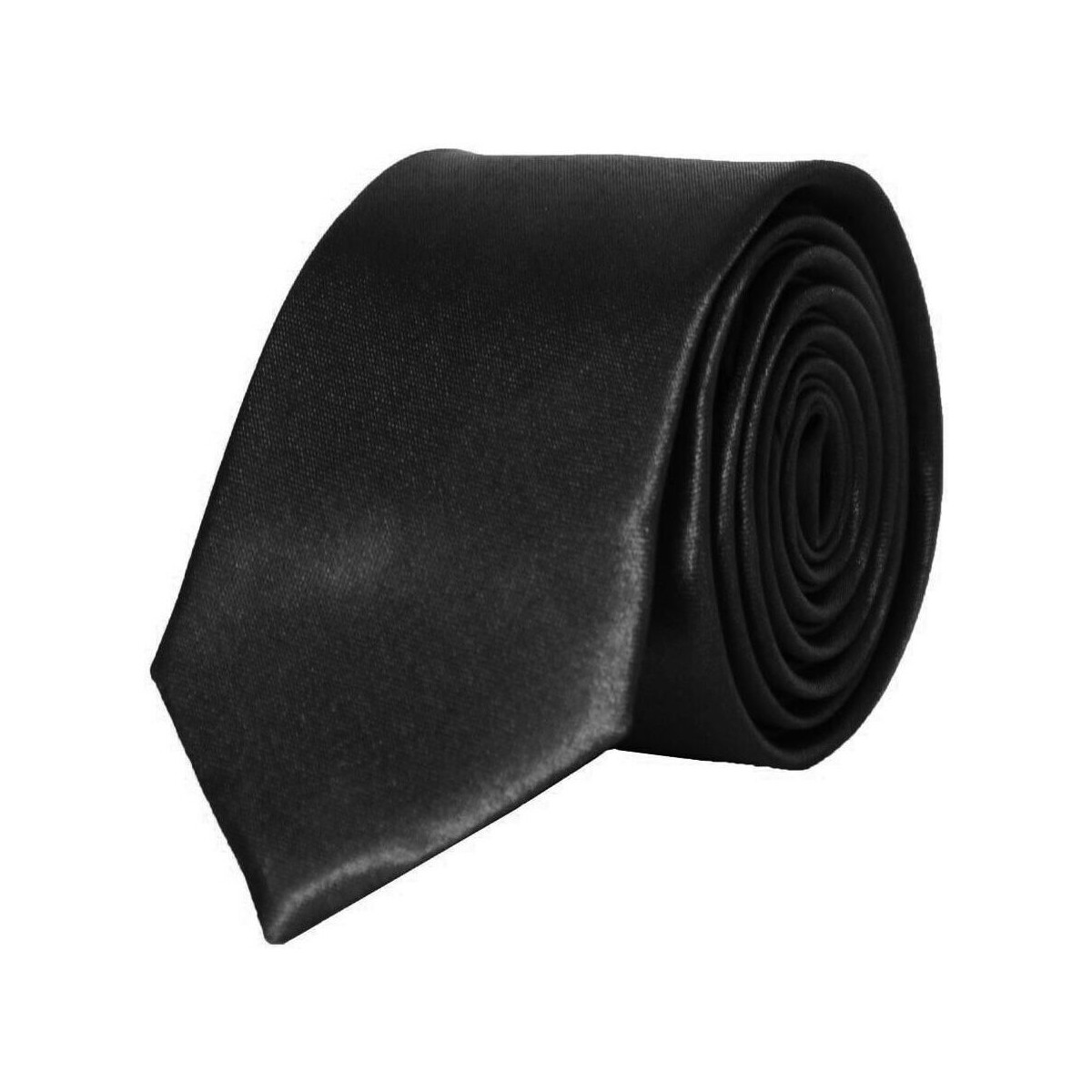 Vêtements Homme Cravates et accessoires Kebello Cravate Satin Slim Noir H Noir