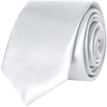 Vêtements Homme Cravates et accessoires Kebello Cravate Satin Slim Blanc H Blanc