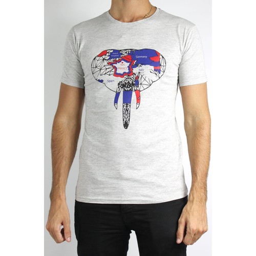 Vêtements Homme emporio armani ea7 large box logo series t shirt item T-Shirt manches courtes Taille : H Gris S Gris