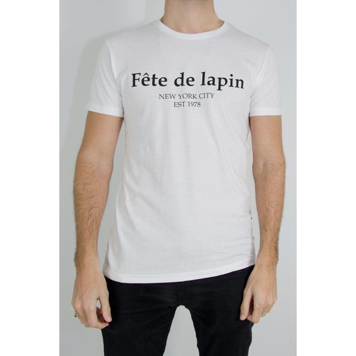 Vêtements Homme Oreillers / Traversins Kebello T-Shirt manches courtes Blanc H Blanc