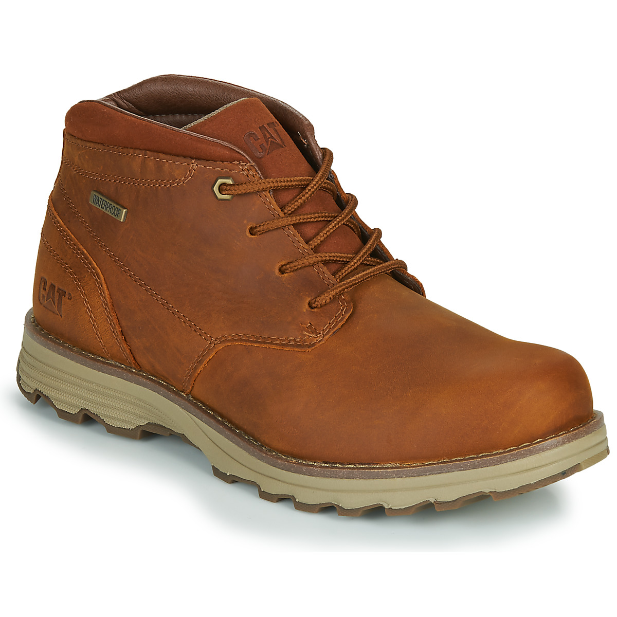 Chaussures Homme Boots Caterpillar ELUDE WP Brown