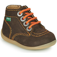 Chaussures Garçon Boots Neal Kickers BONZIP-2 Marron / Orange