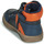 Chaussures Garçon Baskets montantes Kickers LOWELL Marine / Orange