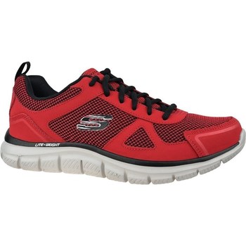 Chaussures Homme Baskets basses Skechers Track Bucolo Noir, Rouge