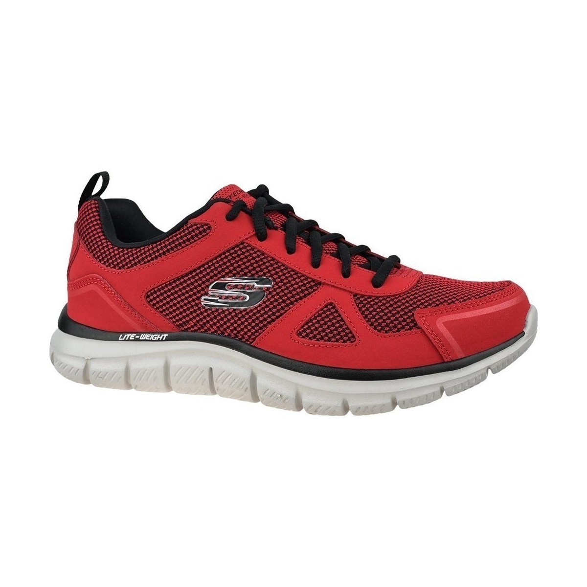 Chaussures Homme Baskets basses Skechers Track Bucolo Noir, Rouge