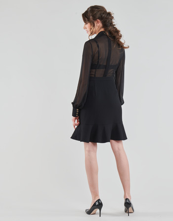 Vêtements Marciano CAROL SHORT DRESS Noir - Livraison Gratuite 