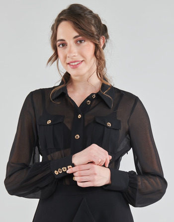 Vêtements Marciano CAROL SHORT DRESS Noir - Livraison Gratuite 