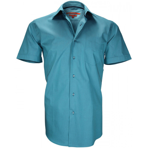 Vêtements Homme Chemises manches courtes Stones and Boneser chemisette en popeline coastgrove vert Vert