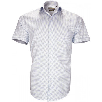 Vêtements Homme Chemises manches courtes Emporio Balzani chemise stretch albinoni bleu Bleu