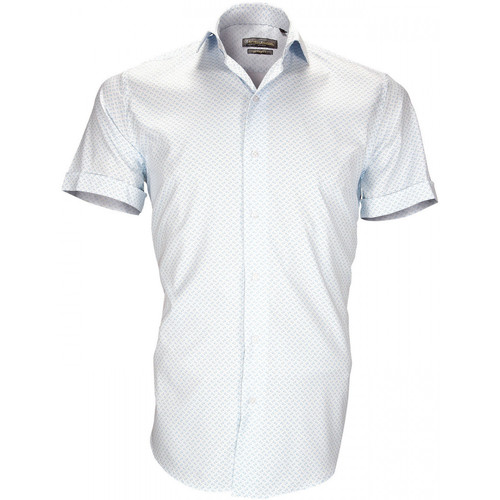 Emporio Balzani chemise stretch albinoni bleu Bleu - Vêtements Chemises  manches courtes Homme 39,50 €