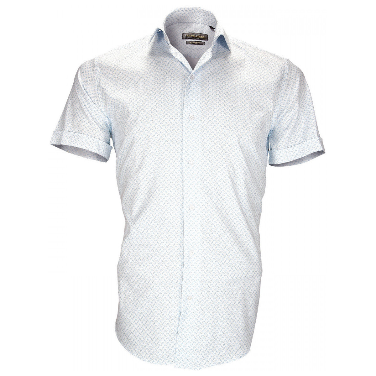 Vêtements Homme Chemises manches courtes Emporio Balzani chemise stretch albinoni bleu Bleu