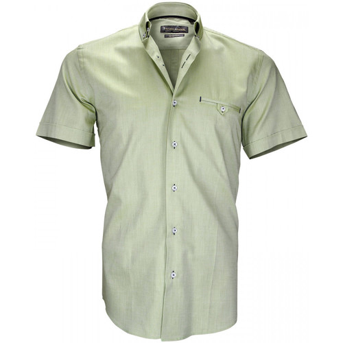 Emporio Balzani chemisettes oxford filippi vert Vert - Vêtements Chemises  manches courtes Homme 37,50 €