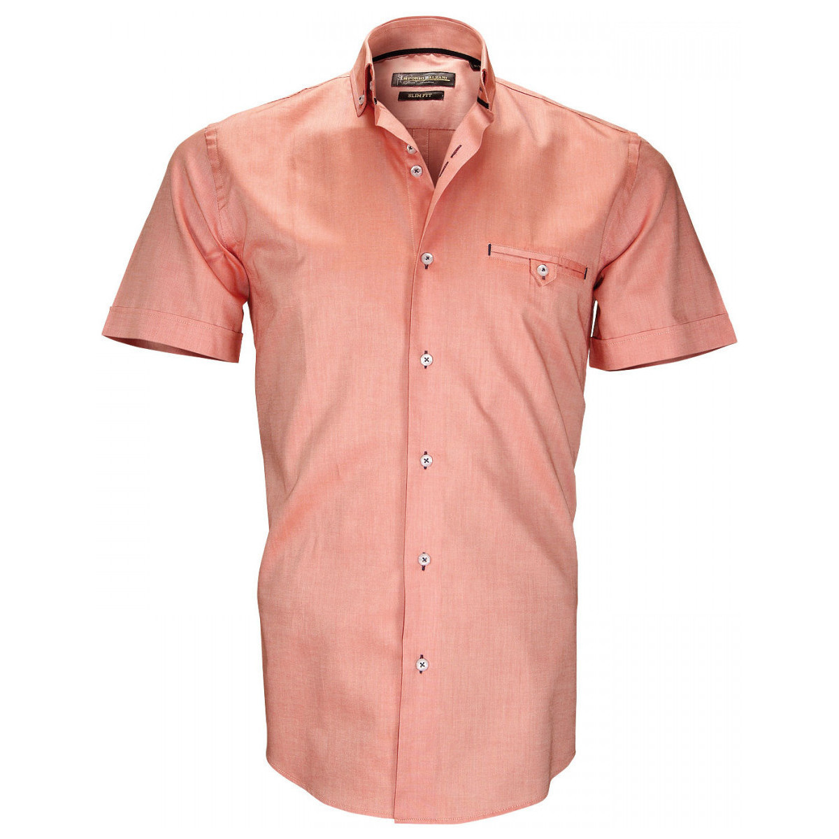 Vêtements Homme Chemises manches courtes Emporio Balzani chemisette oxford filippi orange Orange