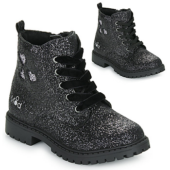 Chaussures Fille Boots Before Mod'8 TINALY Noir glitter