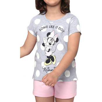 Vêtements Fille Pyjamas / Chemises de nuit Admas Pyjama short t-shirt Minnie Dots Disney gris Gris