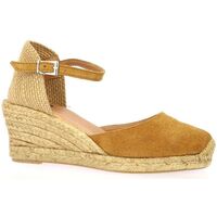 Chaussures Femme Espadrilles Pao Espadrille cuir velours  whisky Whisky