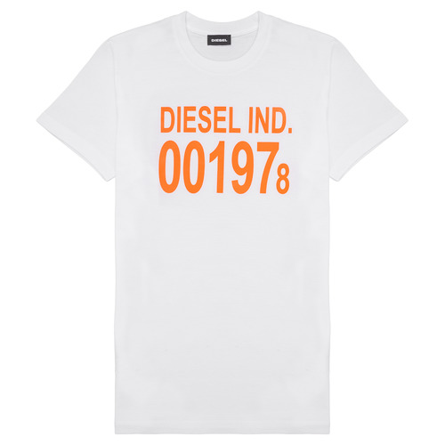 T-shirts Manches Courtes Diesel TDIEGO1978 Blanc - Livraison Gratuite 