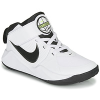 Chaussures Garçon Basketball Nike TEAM HUSTLE D 9 PS Blanc / Noir
