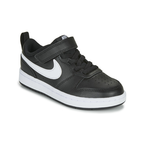 Chaussures Enfant Baskets basses Nike Grey COURT BOROUGH LOW 2 PS Noir / Blanc