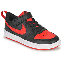 Chaussures Enfant Baskets basses Nike COURT BOROUGH LOW 2 PS Noir / Rouge