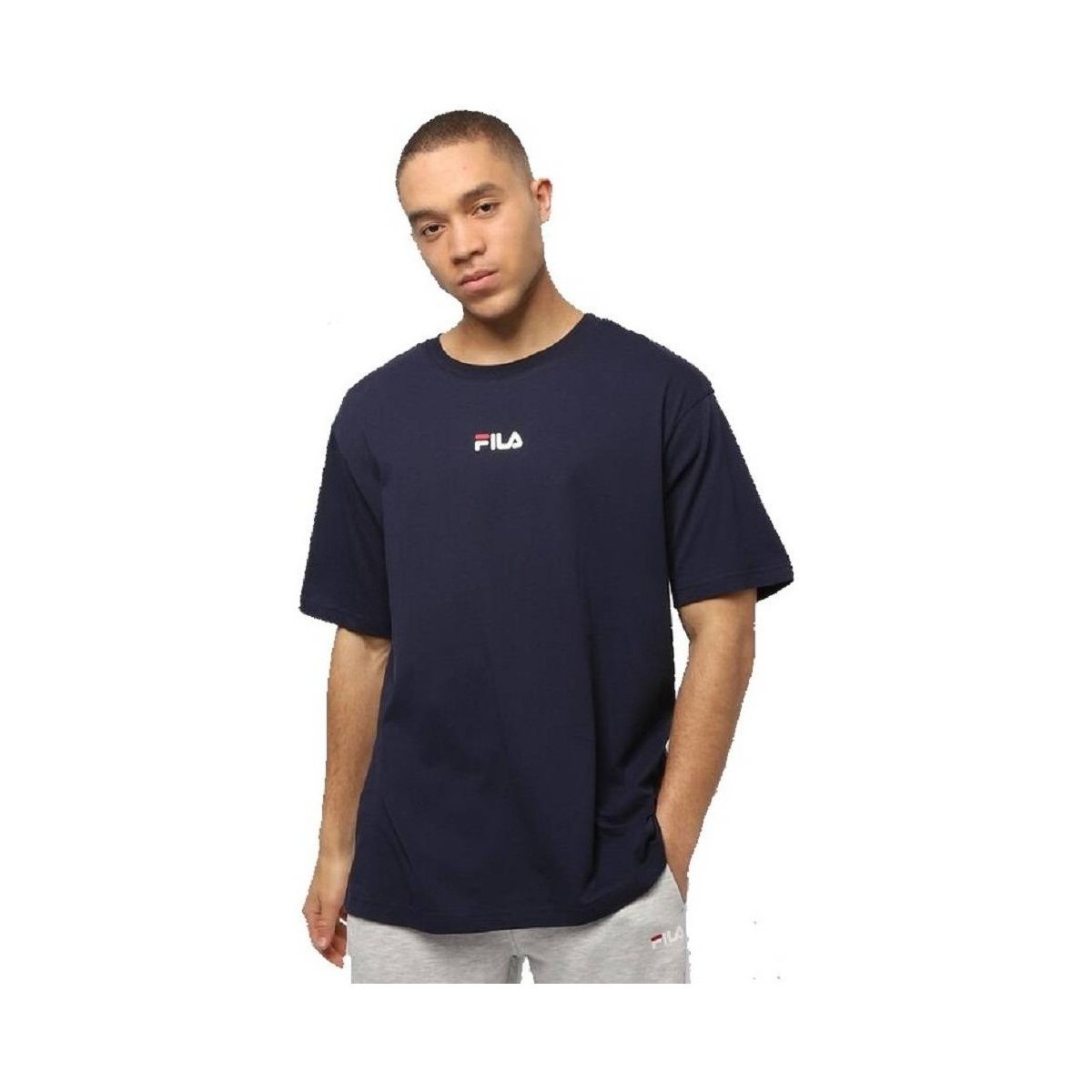 Vêtements Homme T-shirts & Polos Fila T-shirt en LIGNE Bender Tee Hommes Bleu foncé Bleu