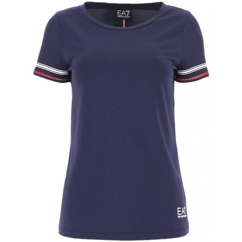 Vêtements Femme Рубашка armani junior Ea7 Emporio Armani T-shirt  Femmes 3GTT02 TJ28Z bleu Bleu