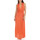 Vêtements Femme Statuettes et figurines Robe longue estivale sans manches  Mare Orange
