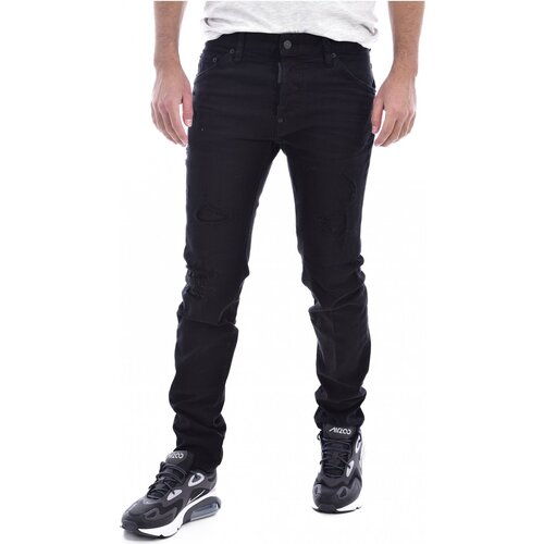 Vêtements Homme Jeans droit Dsquared S71LB0525 Noir