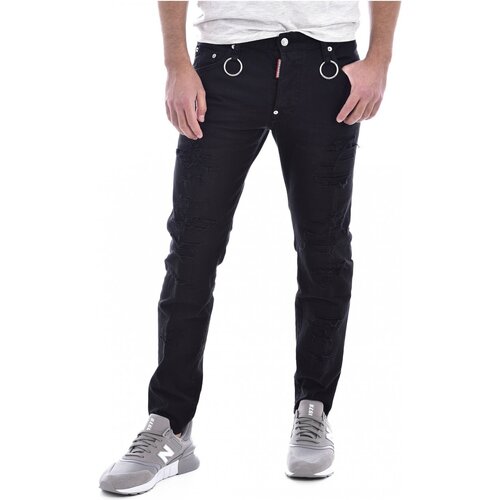 Vêtements Homme Jeans tiered skinny Dsquared S74LB0493 Noir