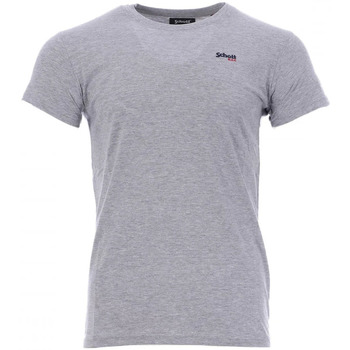 Vêtements Homme T-shirts & Polos Schott TSCREW.EMB Gris