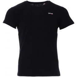 Vêtements Homme T-shirts manches courtes Schott TSCREW.EMB Noir