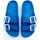 Chaussures Femme Sandales et Nu-pieds Kebello Mules à boucle Bleu F Bleu