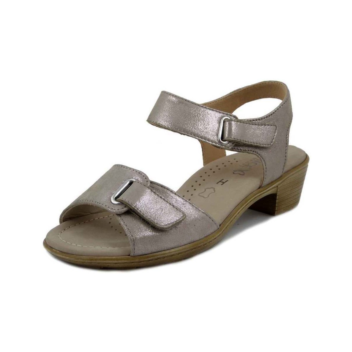Chaussures Femme Sandales et Nu-pieds Caprice Femme Chaussures, Sandales Confort, Nubuck-28252 Beige