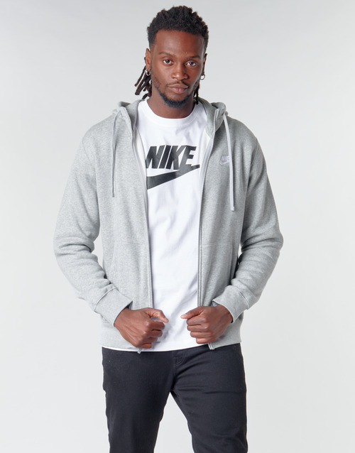 Vêtements Homme Sweats Nike M NSW CLUB HOODIE FZ BB Gris