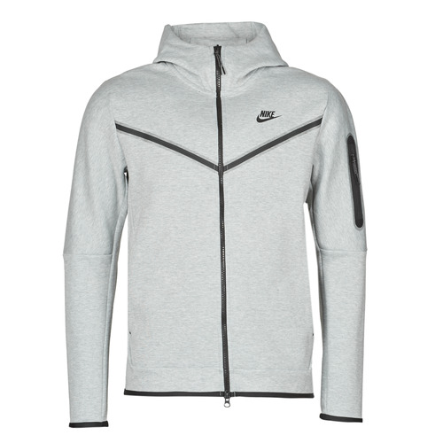 Nike M NSW TCH FLC HOODIE FZ WR Gris / Noir - Vêtements Vestes de  survêtement Homme 185,00 €