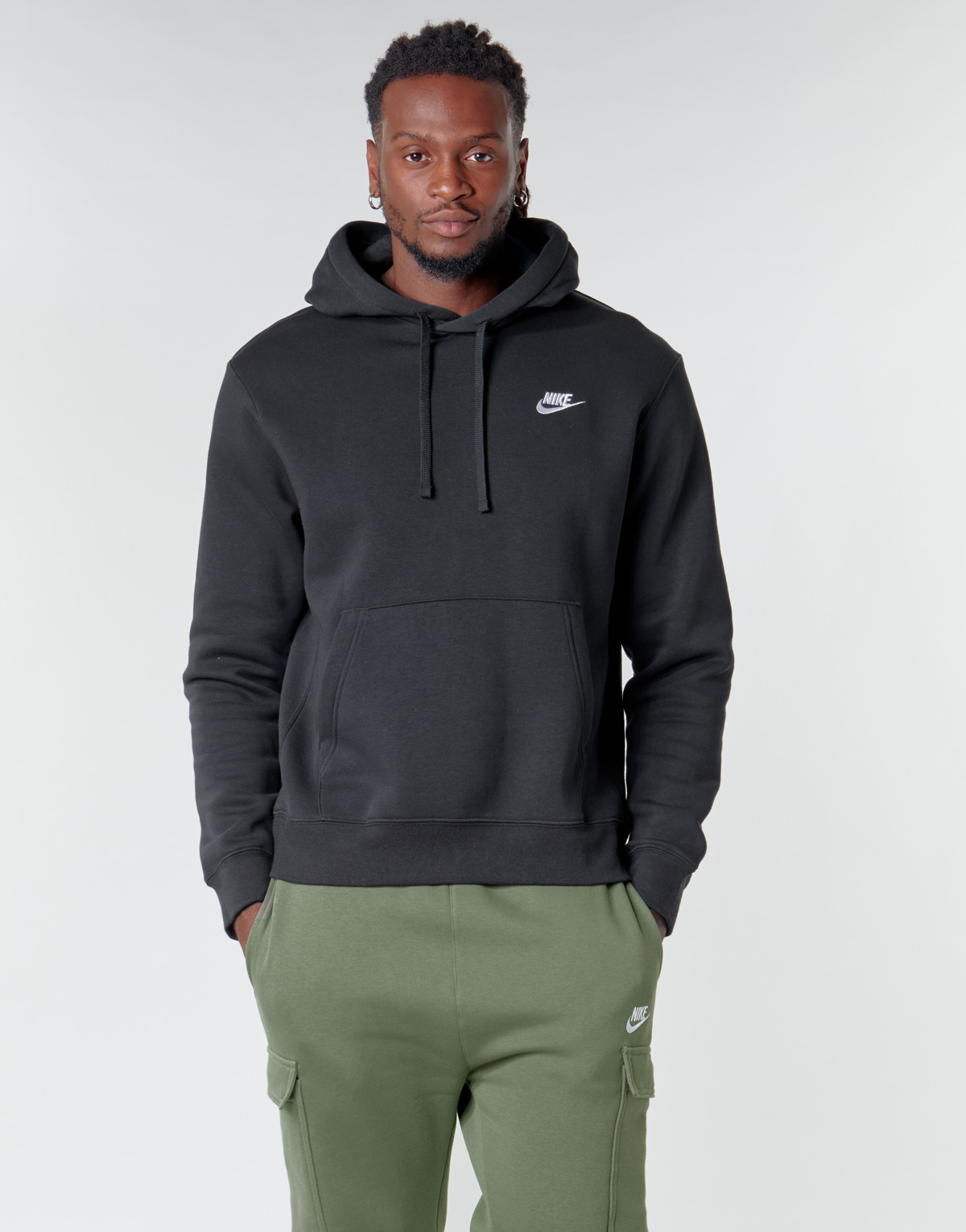 Vêtements Homme Sweats with Nike M NSW CLUB HOODIE PO BB Noir / Blanc