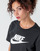 Vêtements Femme T-shirts manches courtes Nike version W NSW TEE ESSNTL CRP ICN FTR Noir
