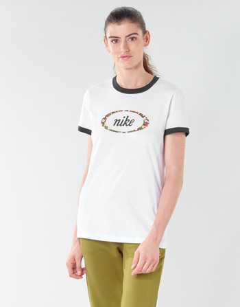 Vêtements Femme T-shirts manches courtes Nike W NSW TEE FEMME RINGER Blanc