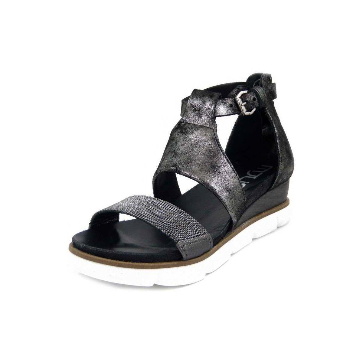 Chaussures Femme Sandales et Nu-pieds Mjus Femme Chaussures, Sandales, Cuir Douce-866026 Noir