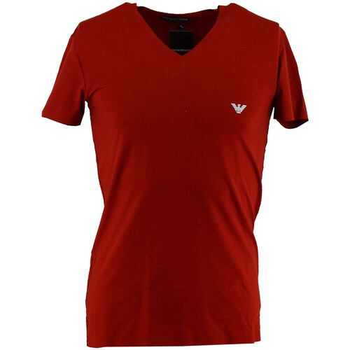 Vêtements Homme T-shirts & Polos Giorgio Armani Slip-On-Sneakers mit mandelförmiger Kappeni Tee-shirt Rouge