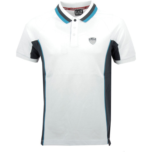 Vêtements Homme T-shirts & Polos Ea7 Emporio navy Armani Polo Blanc