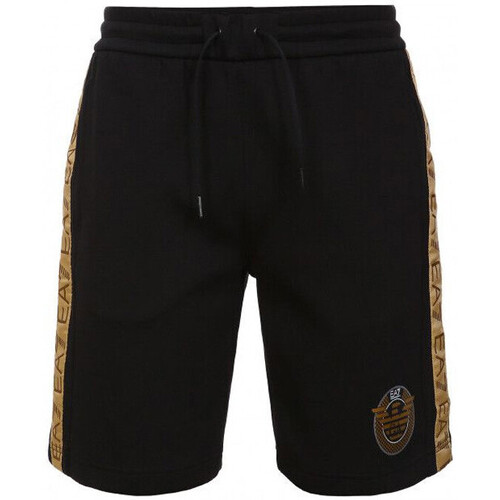 Vêtements Homme Shorts / Bermudas Emporio Armani шерстяные брюки прямого кроя Short Noir