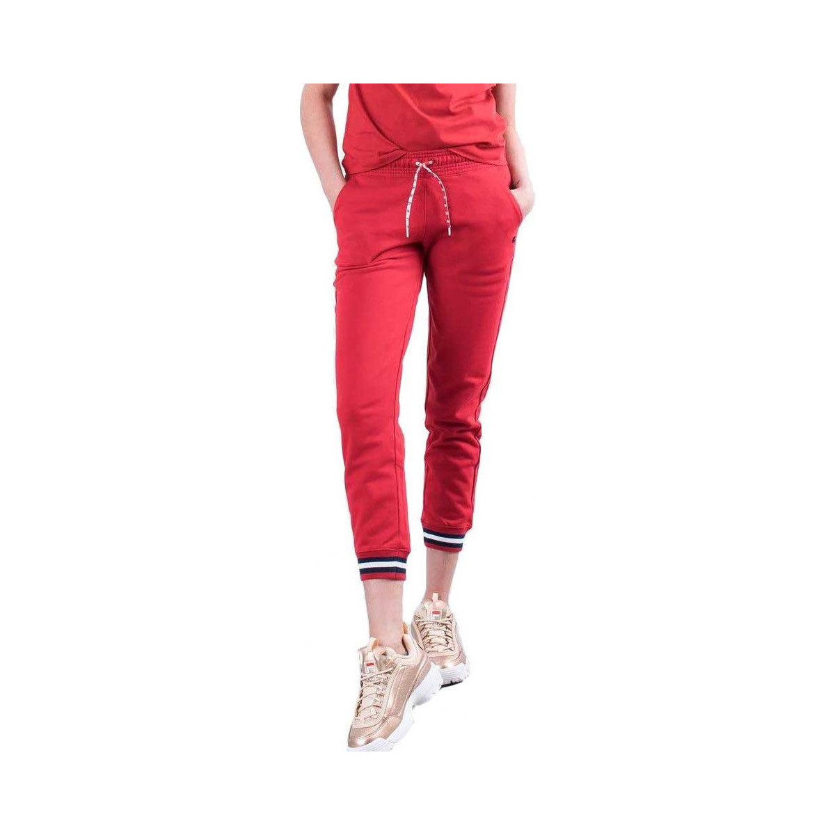 Vêtements Femme Pantalons de survêtement Champion RIB CUFF Rouge